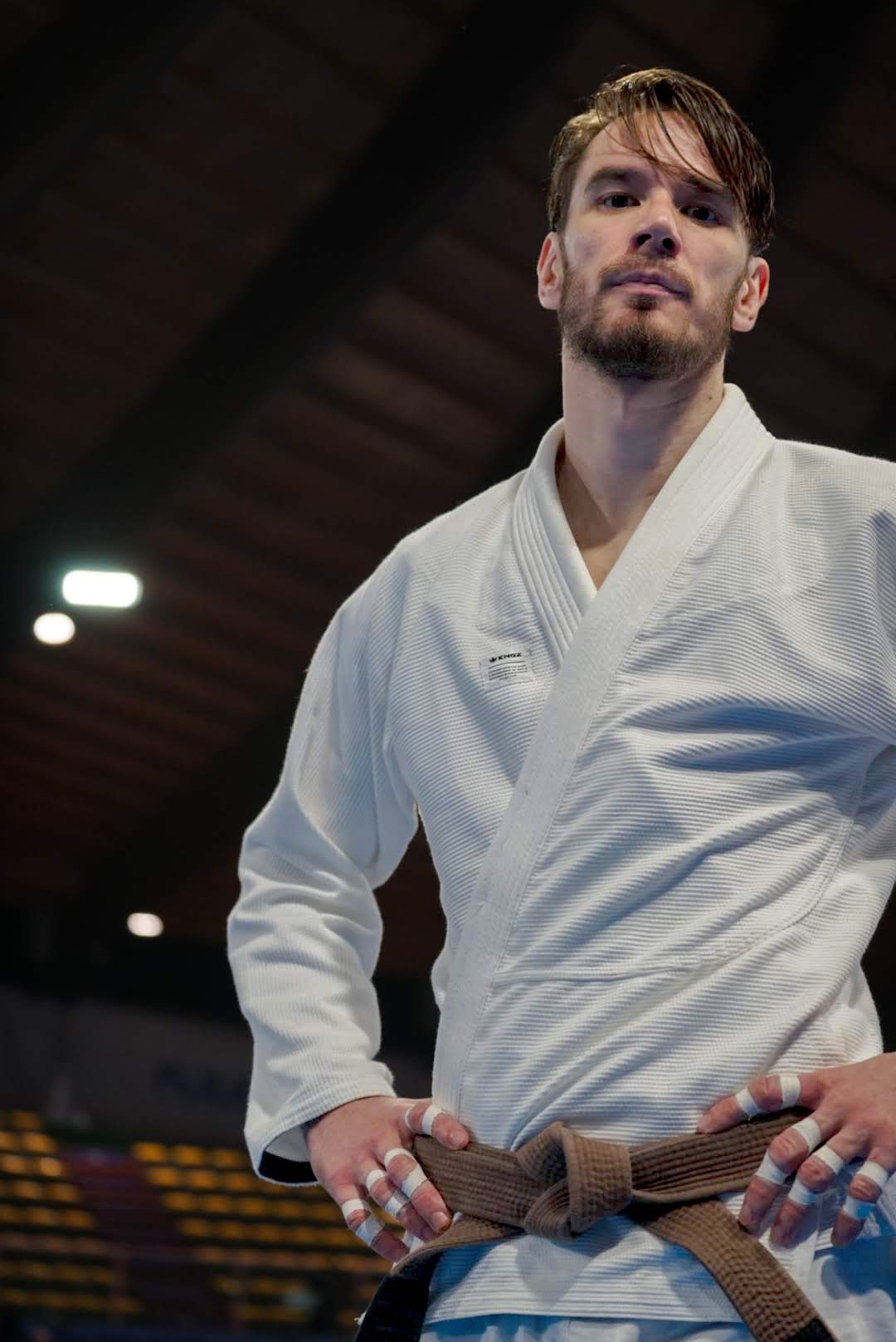 Portrait d’un athlète au bord du tatami